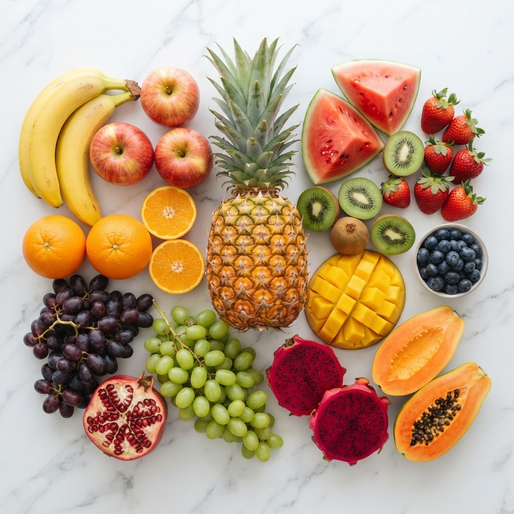 Fresh assortment of premium fruits
